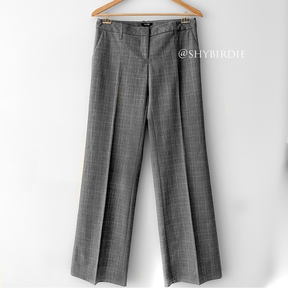 NEW JACOB Wide Leg Dress Pants in Glen Plaid - Picture 3 of 16